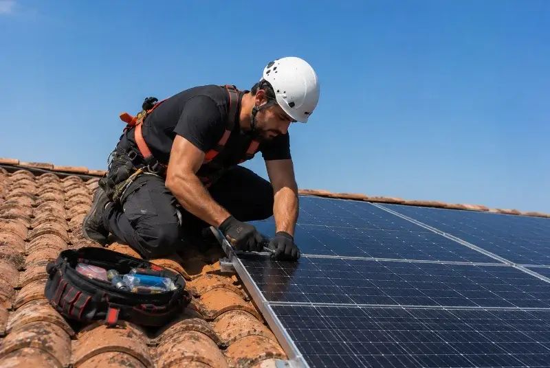 Maintenance et monitoring de panneaux solaires à Saint-Gelais